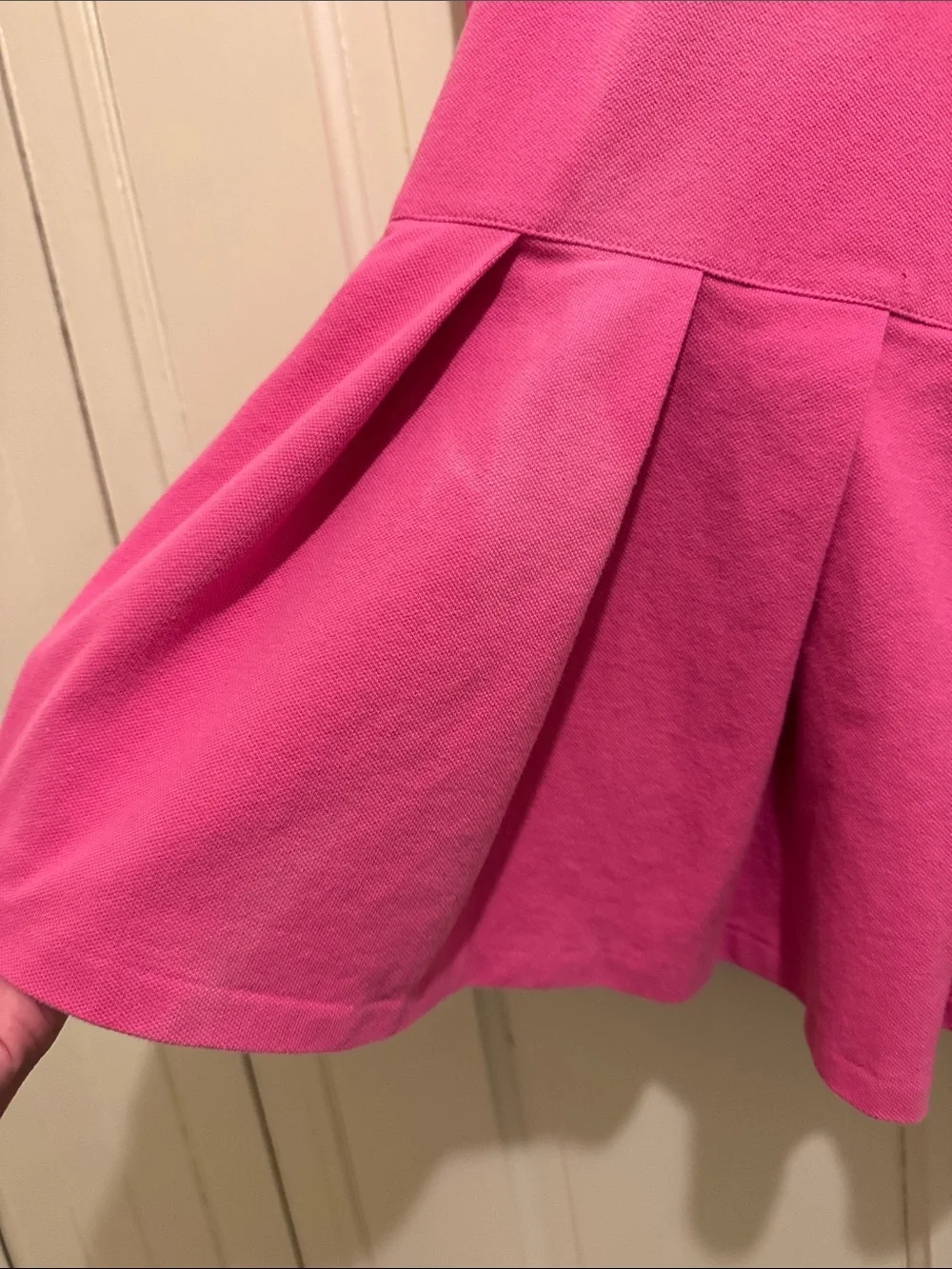 Ralph Lauren Girls' Hot Pink Polo Dress with Embroidered Pony